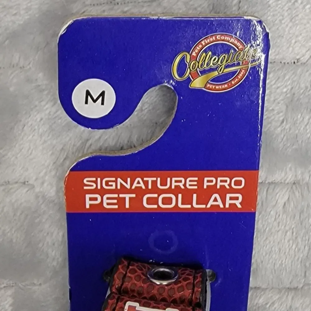 Texas Longhorns Pets First Signature Pro Football Pet Collar Dog Size Medium M